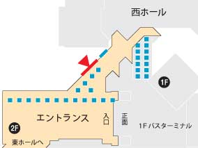 南コンコースボード地図