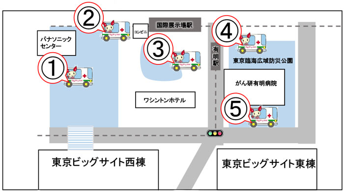 C89献血応援イベント会場マップ